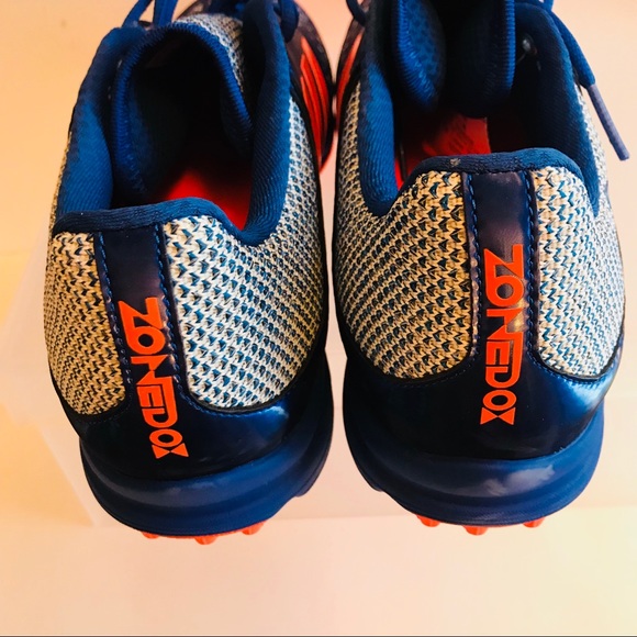 NEW ADIDAS ZONE DOX HOCKEY SHOES CLEATS AQ6520 - Picture 3 of 8